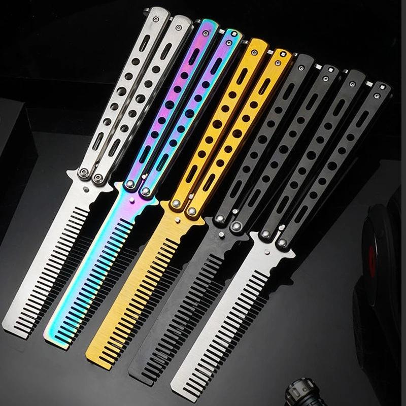 Hair Care Guide - 1Pcs Stainless Steel Practice Training Butterfly