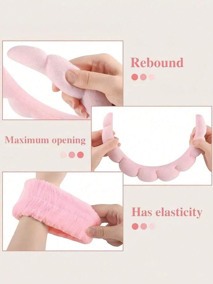 Hair Care Hair Mask - 3pcs1set Sponge Headband Wrist Band Yoga