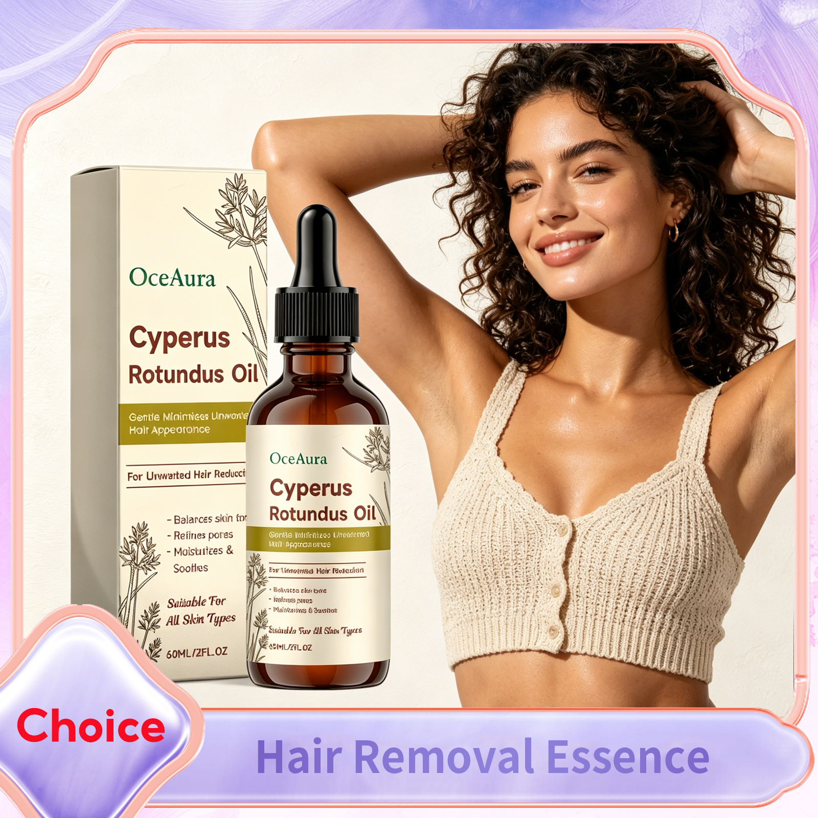 Hair Care Essence Oil Spray - Cyperus Rotundus Hair Removal Oil Smooth
