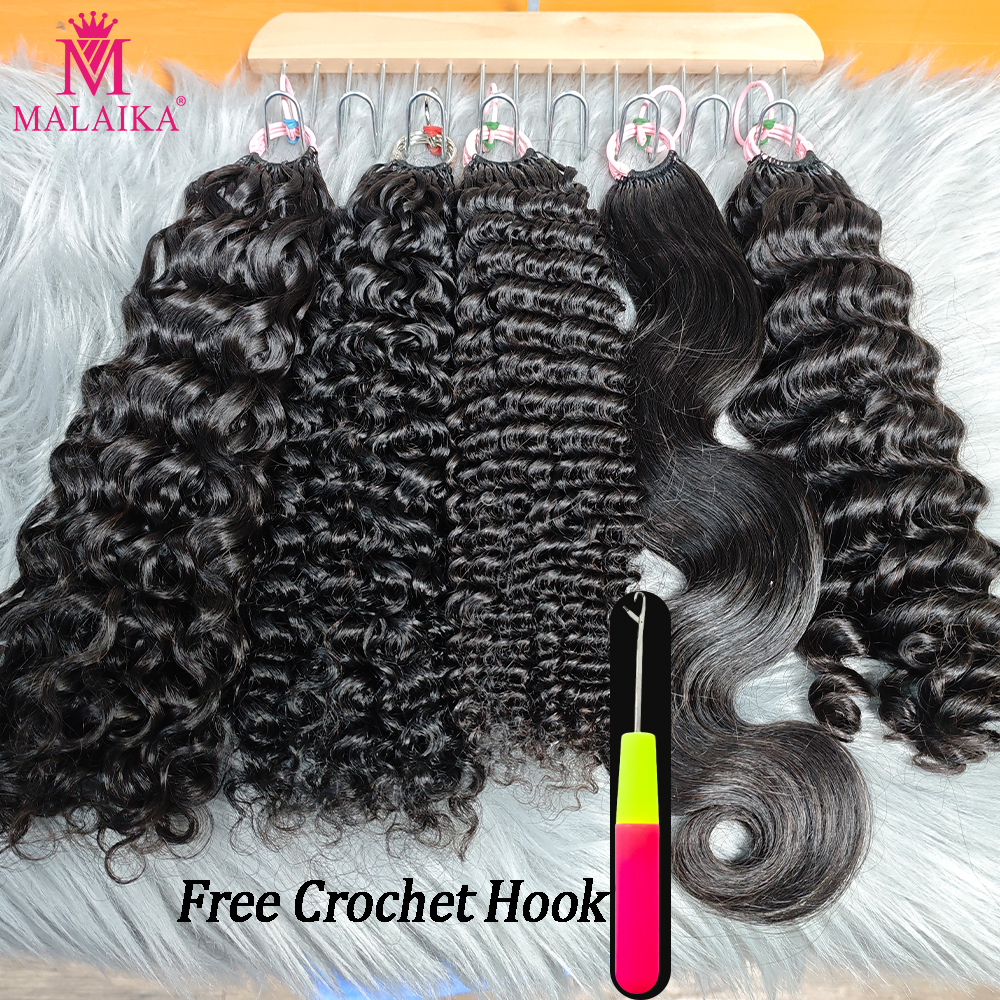 Hair Care Curly Hair - Feather Pre-Separated Crochet Human Hair Kinky