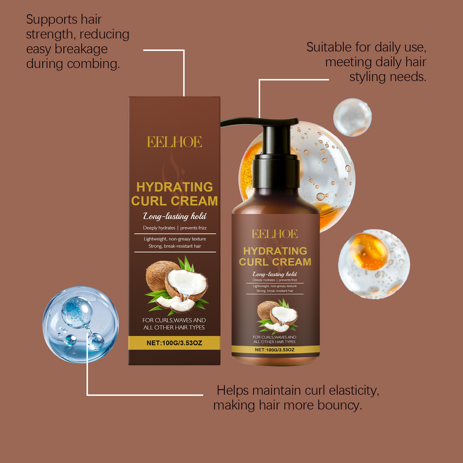 Curl Styling Cream for Wavy an – Hair Care Curly Hair recenzja i cena