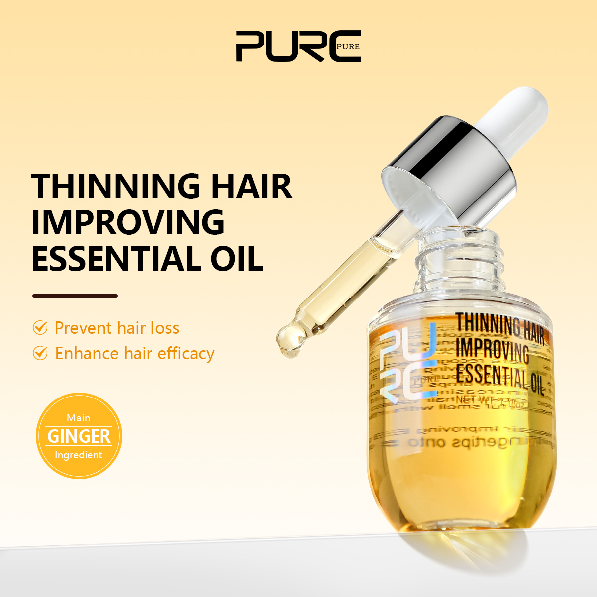 PURC Ginger Hair Growth Oil Th – Hair Care Herbal Products recenzja i cena
