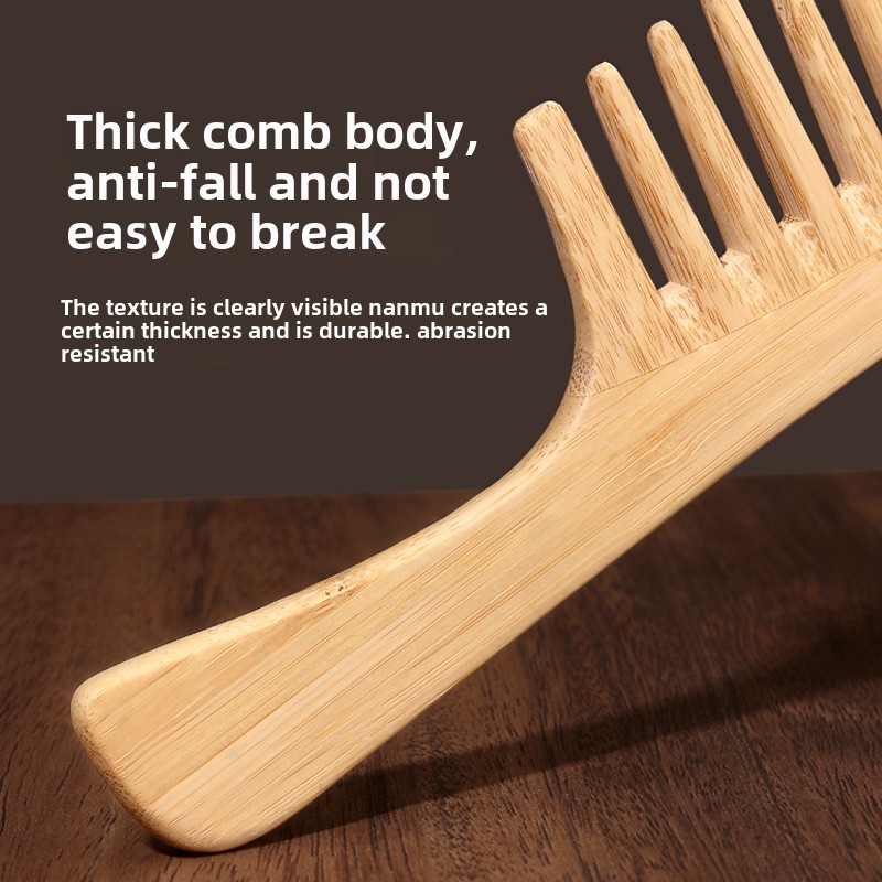 1 Pc Natural Bamboo Wide-Tooth – Bamboo Hair Brush recenzja i cena