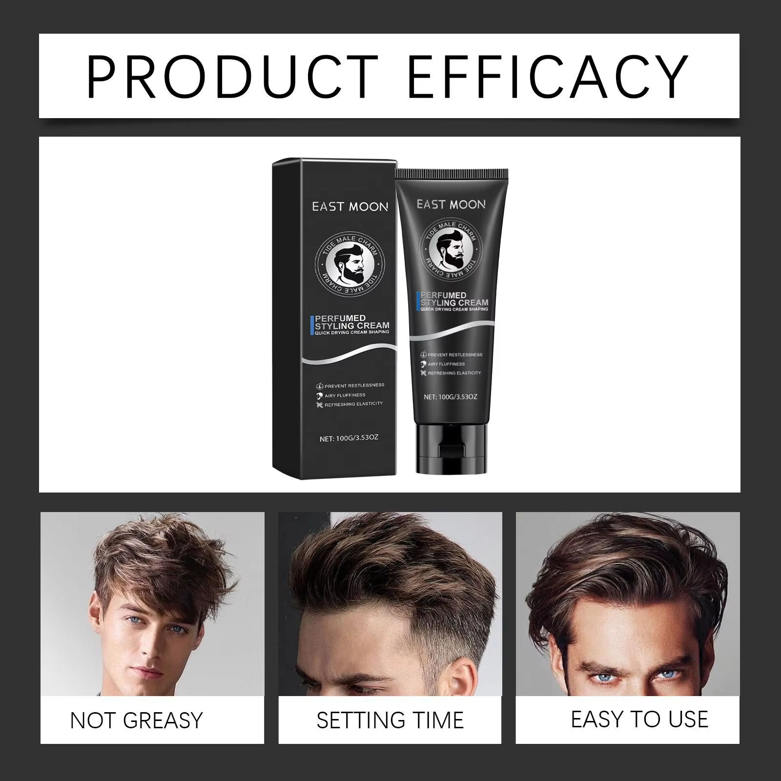 Men Hair Styling Cream Long-La – Edge Control Gel recenzja i cena