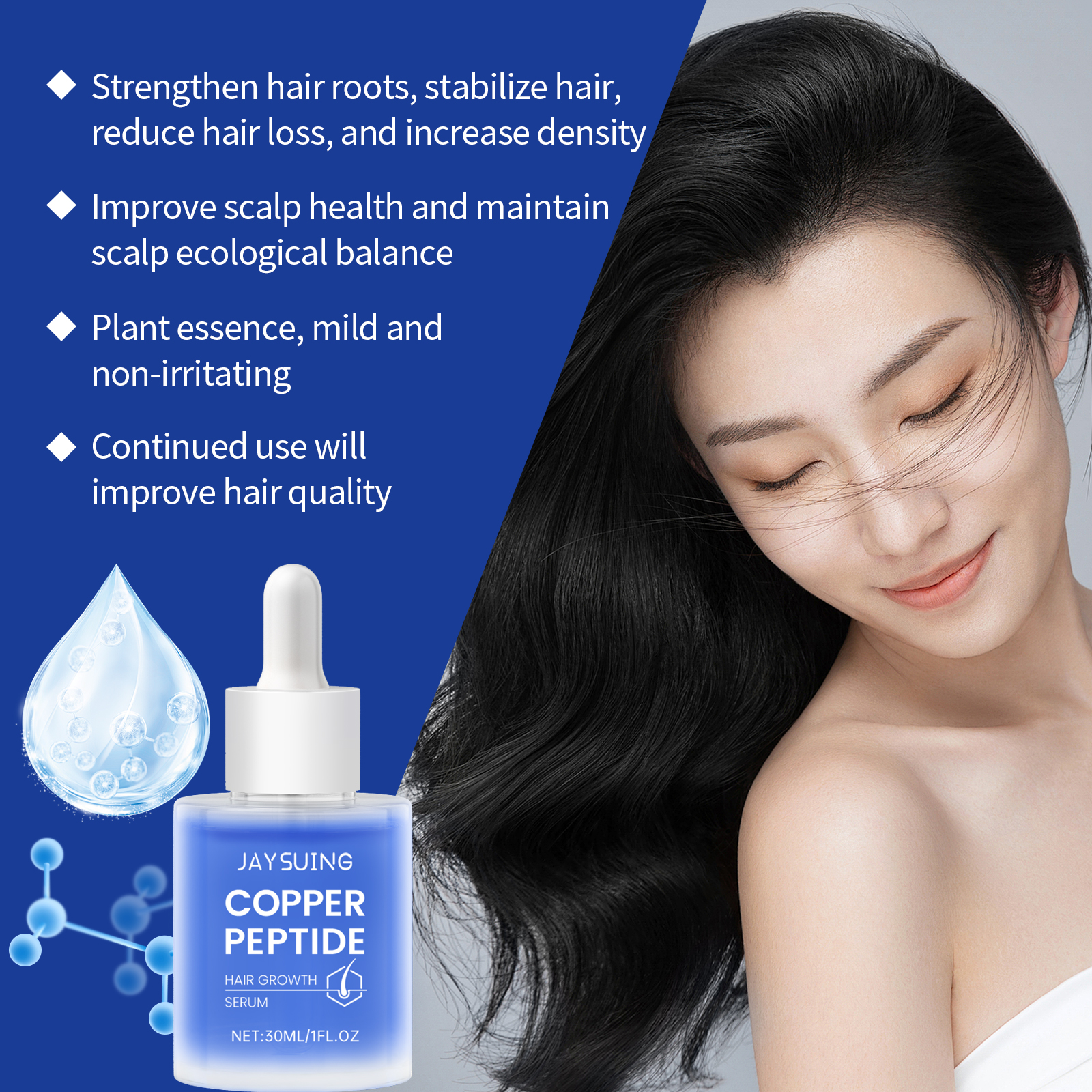 Copper Peptide Shampoo Hair Gr – Hair Care Essence Oil Spray recenzja i cena