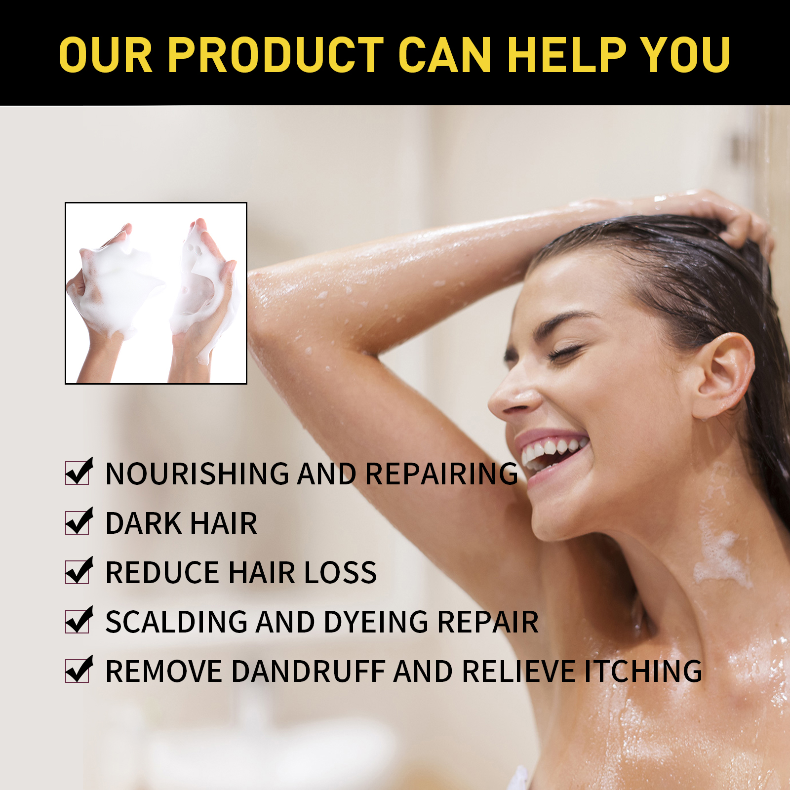 Natural Herbal Hair Dye Shampo – Hair Care Herbal Products recenzja i cena
