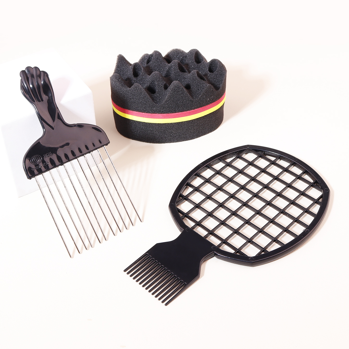 3 pieces/set of black perm spo – Hair Care Curly Hair recenzja i cena