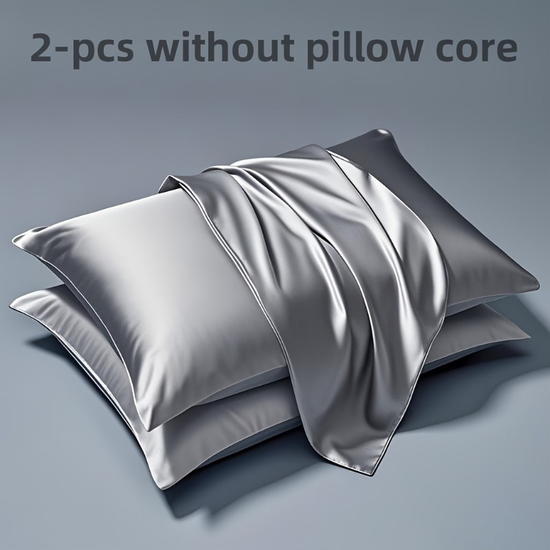 2-piece Set Solid Color Imitat – Satin Pillowcase Silk recenzja i cena
