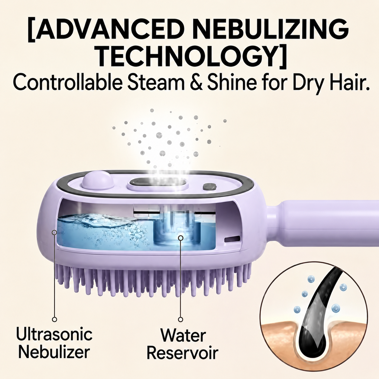 Electric Spray Hair Brush Leav – Hair Care Essence Oil Spray recenzja i cena