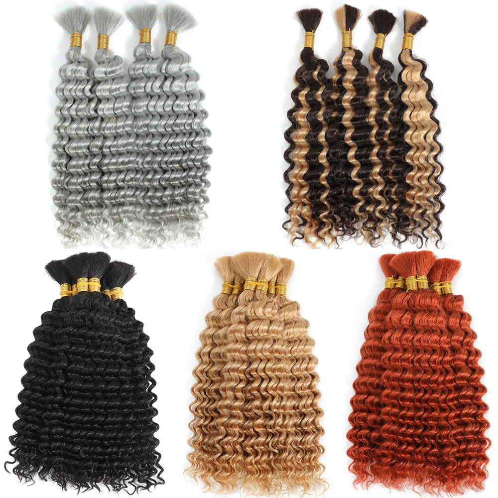 Bulk Human Hair Deep Wave For  – Hair Care Curly Hair recenzja i cena
