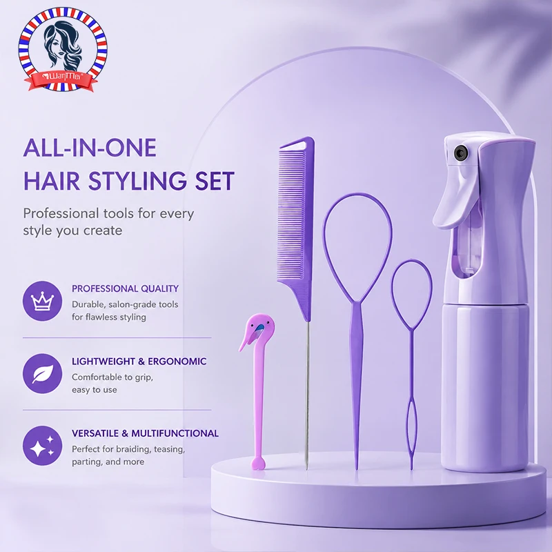 4/5/6pcs Hair Brush Set Hairdr – Hair Care Spray recenzja i cena