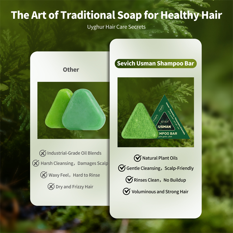Natural Hair Growth Set Usman  – Hair Care Herbal Products recenzja i cena