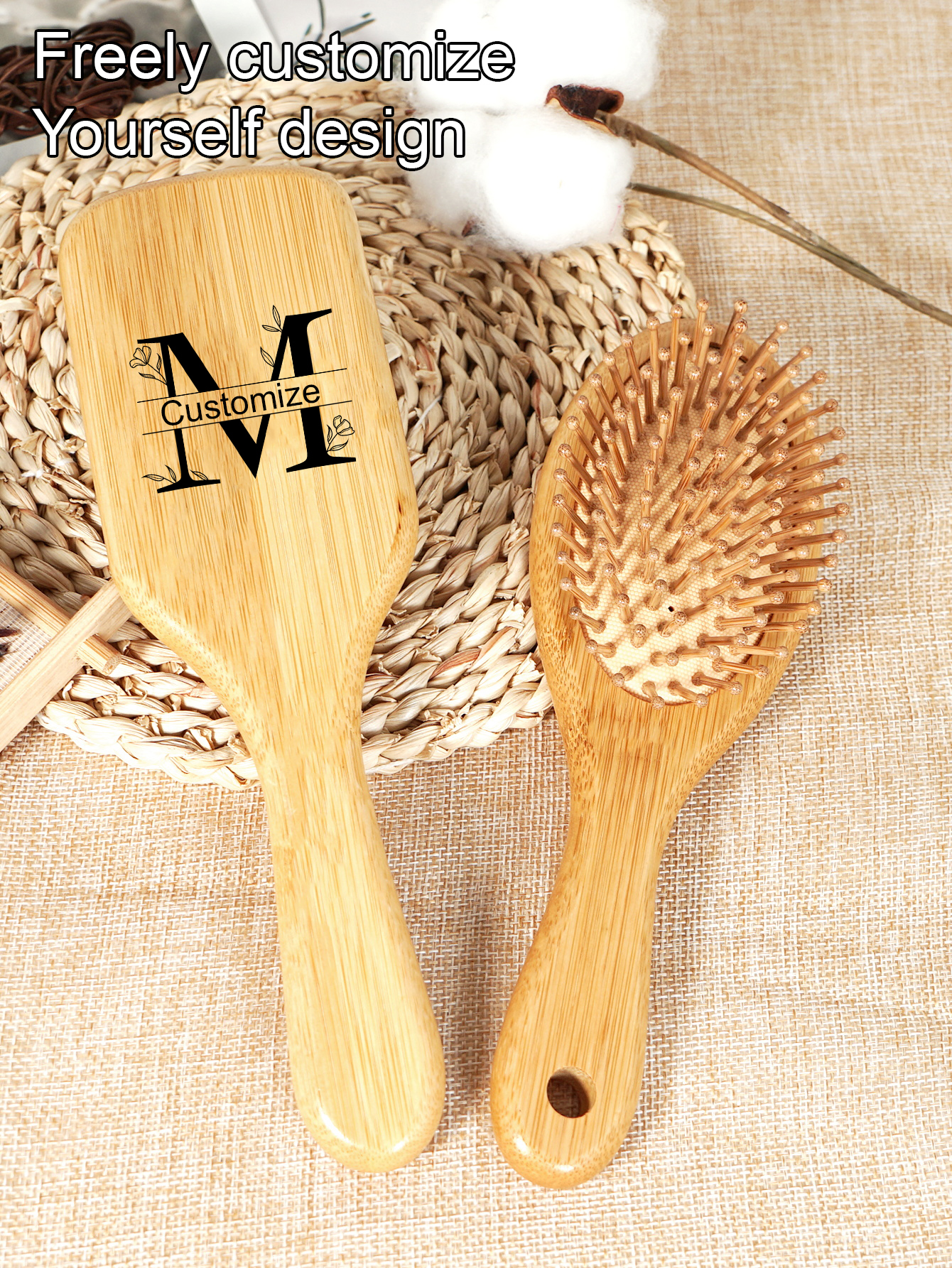 1pc Personalised Custom Bamboo – Bamboo Hair Brush recenzja i cena