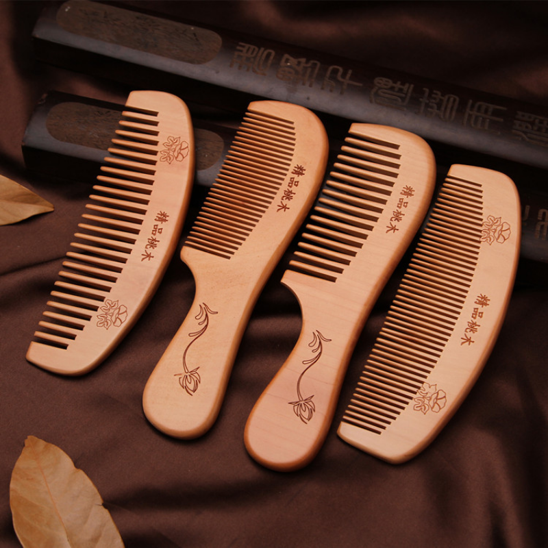 Natural Peach Wood Hair Comb C – Bamboo Hair Brush recenzja i cena