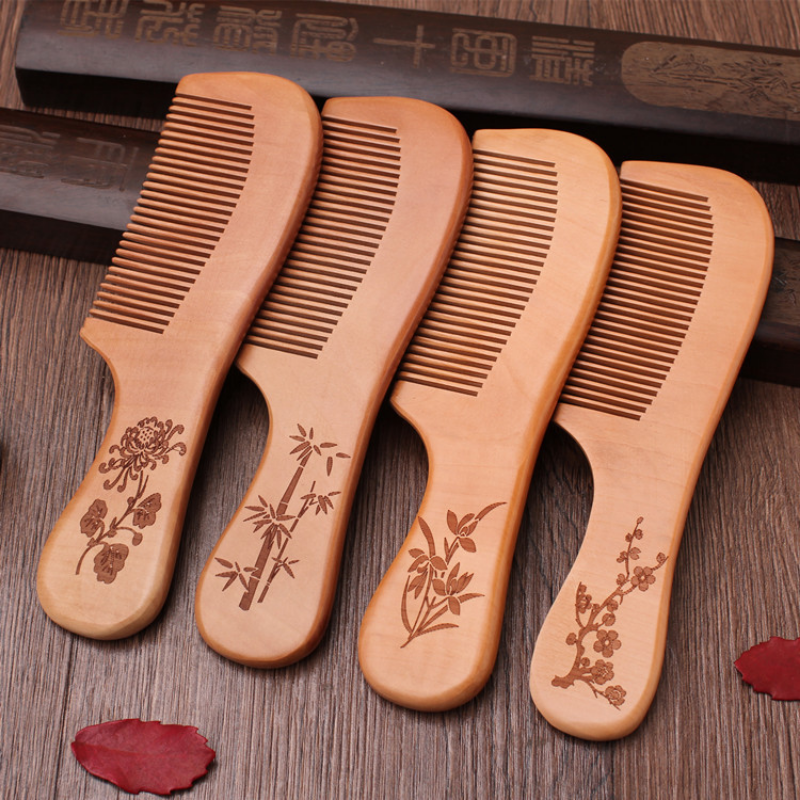 Natural Peach Wood Hair Comb C – Bamboo Hair Brush recenzja i cena