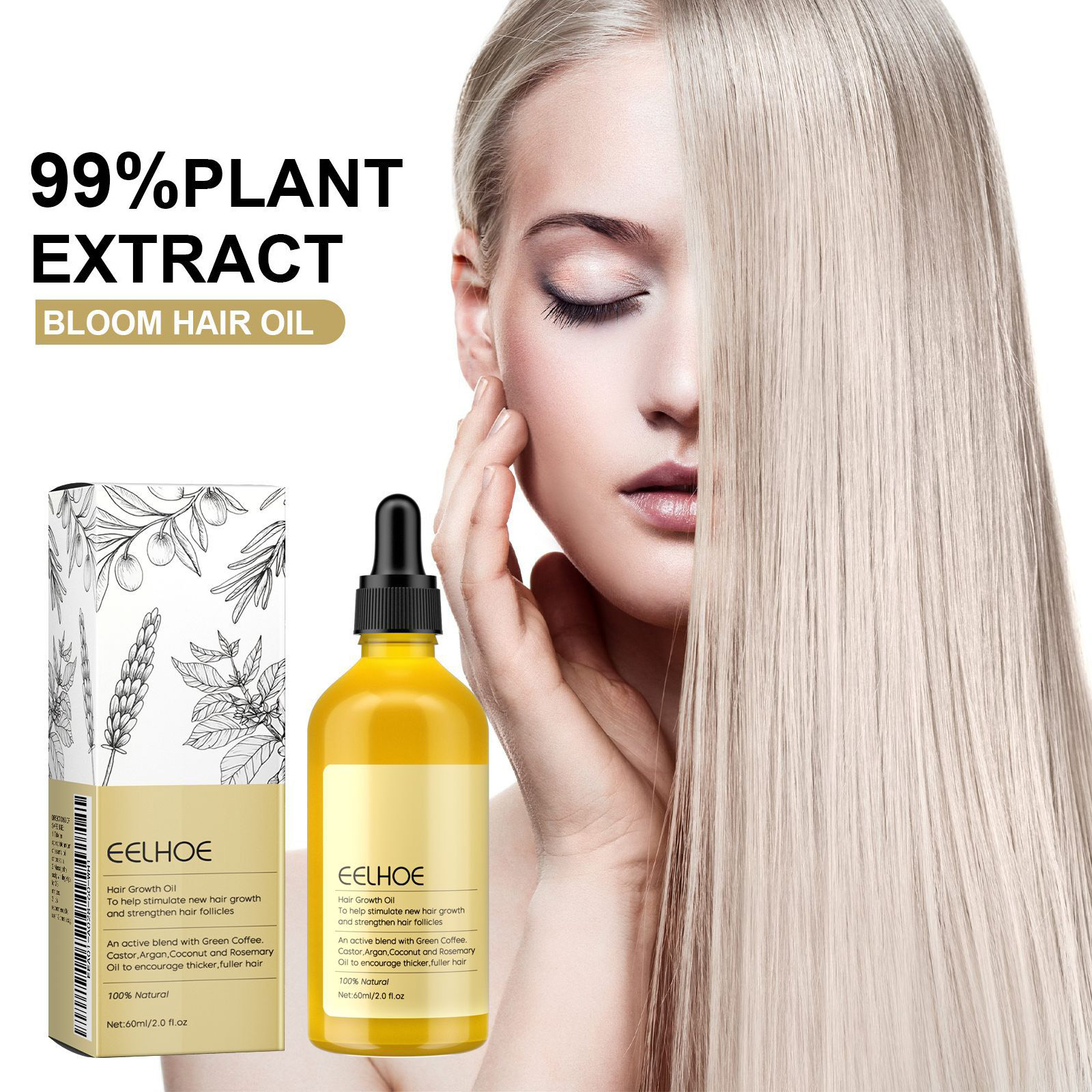 1/2/3pcs Natural Hair Growth O – Hair Care Essence Oil Spray recenzja i cena