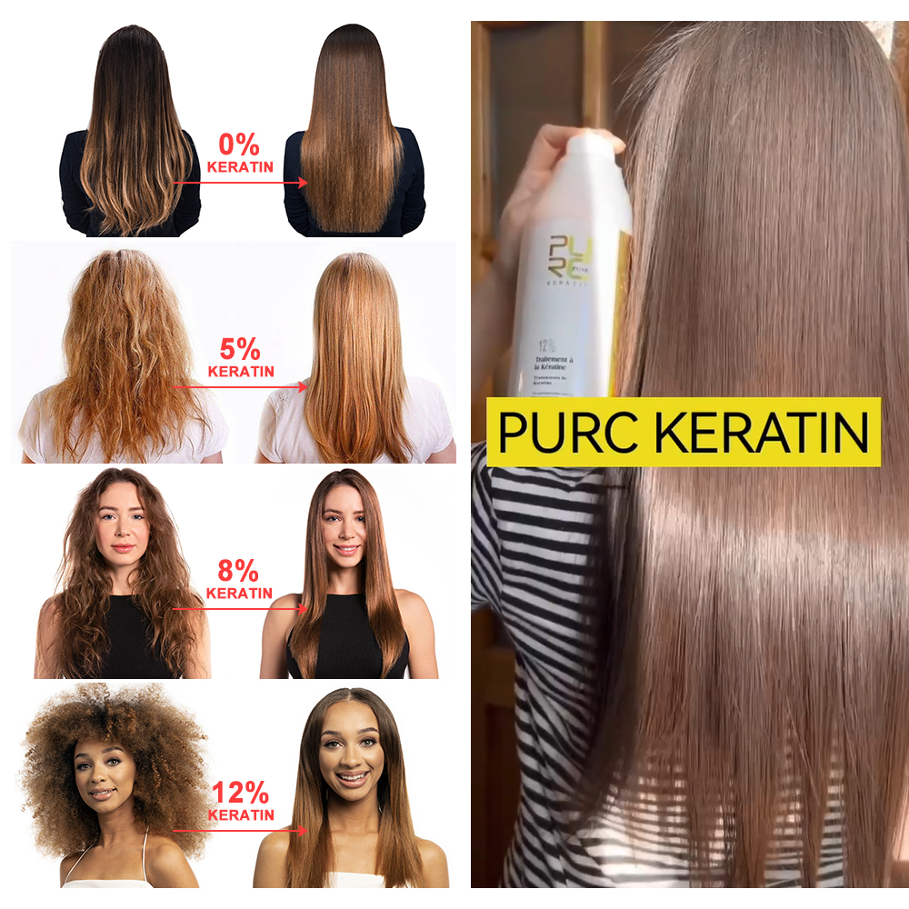 PURC 12% Keratin Smoothing Hai – Hair Care Curly Hair recenzja i cena