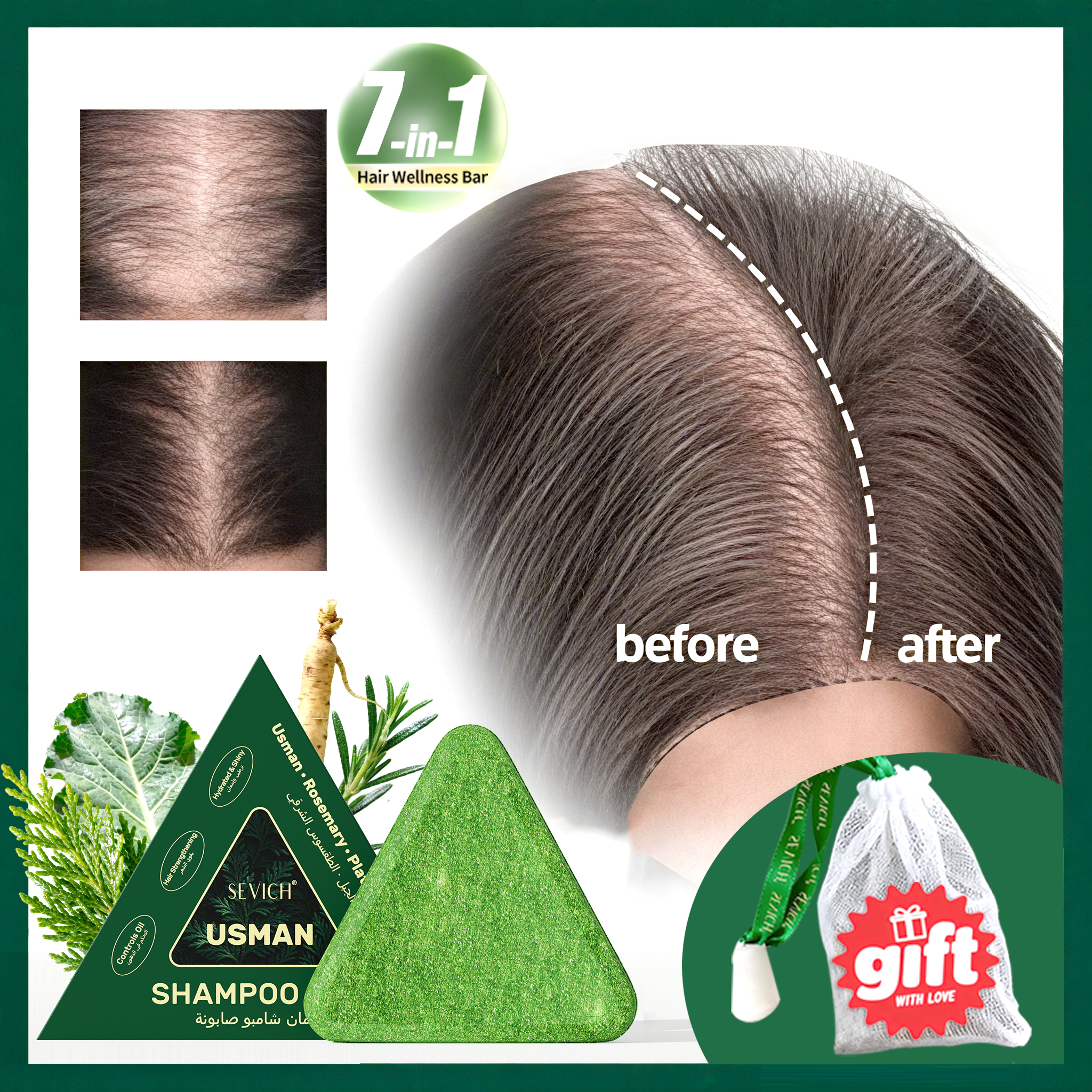 120g Usman Grass & Platycladus – Hair Care Herbal Products recenzja i cena