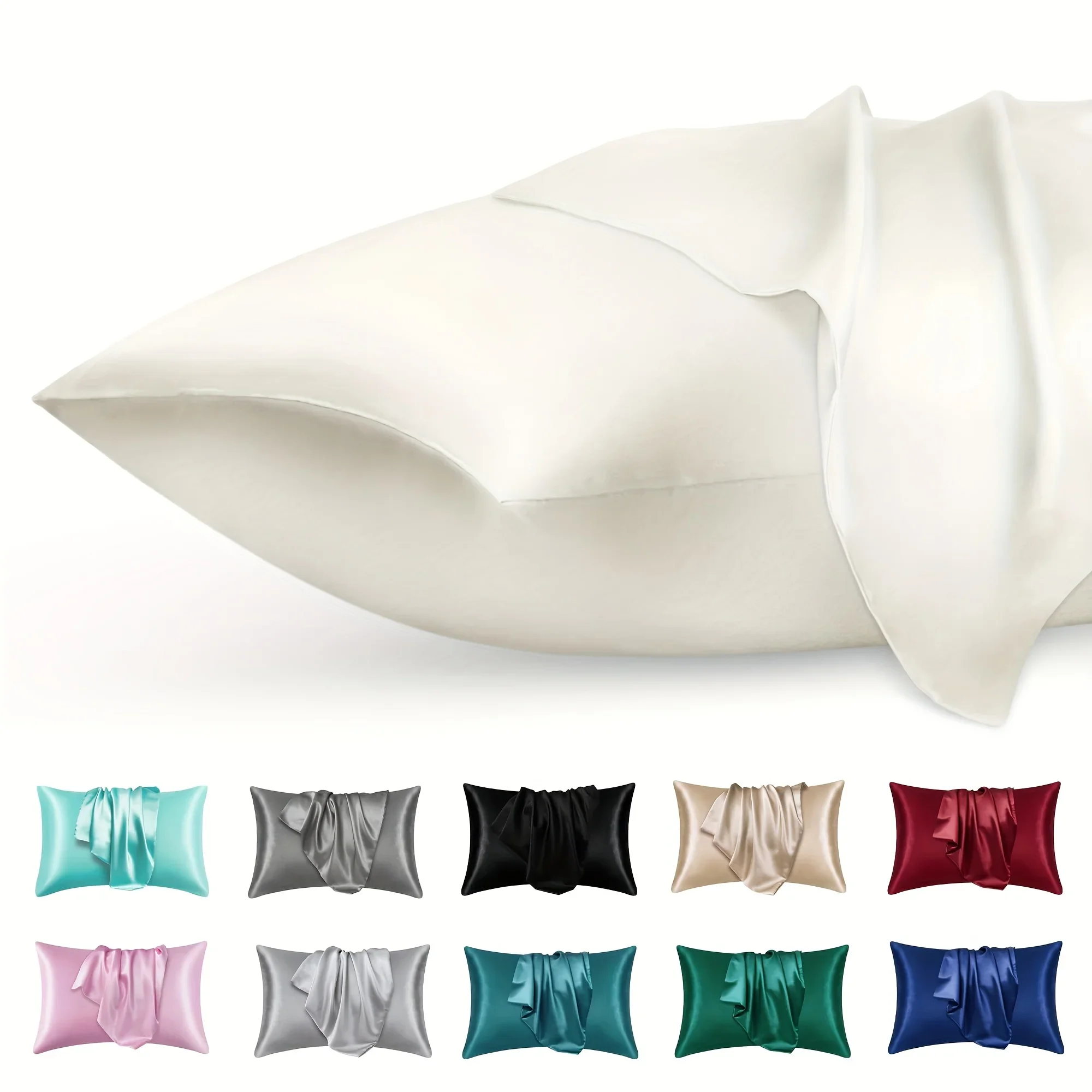 2pcs Luxury Satin Envelope Pil – Satin Pillowcase Silk recenzja i cena