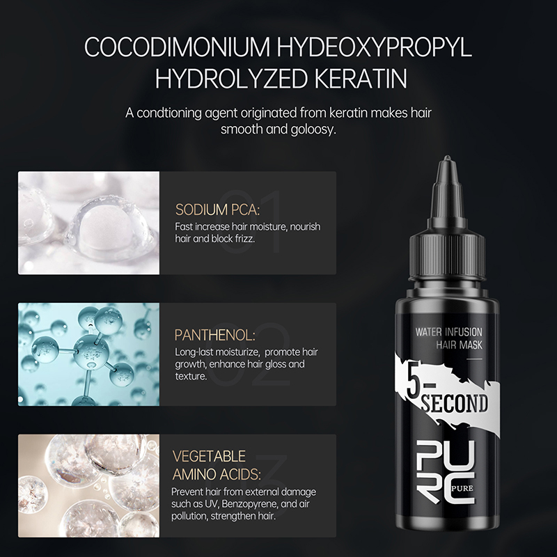 PURC Hair Treatment 5 Seconds  – Hair Care Keratin Treatment recenzja i cena
