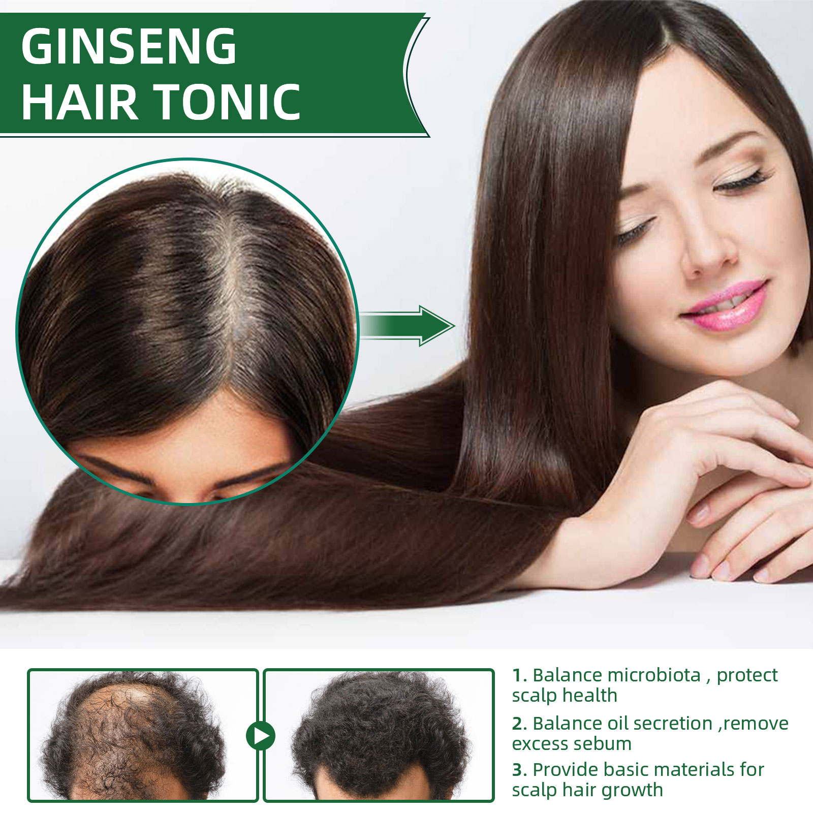 Natural Herbal Ginseng Hair Ca – Hair Care Herbal Products recenzja i cena