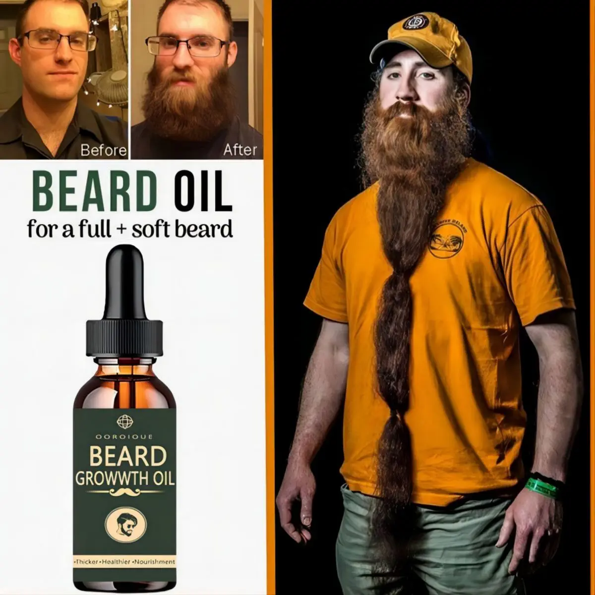 Fast Beard Growth Oil Beard Oi – Hair Care Essence Oil Spray recenzja i cena