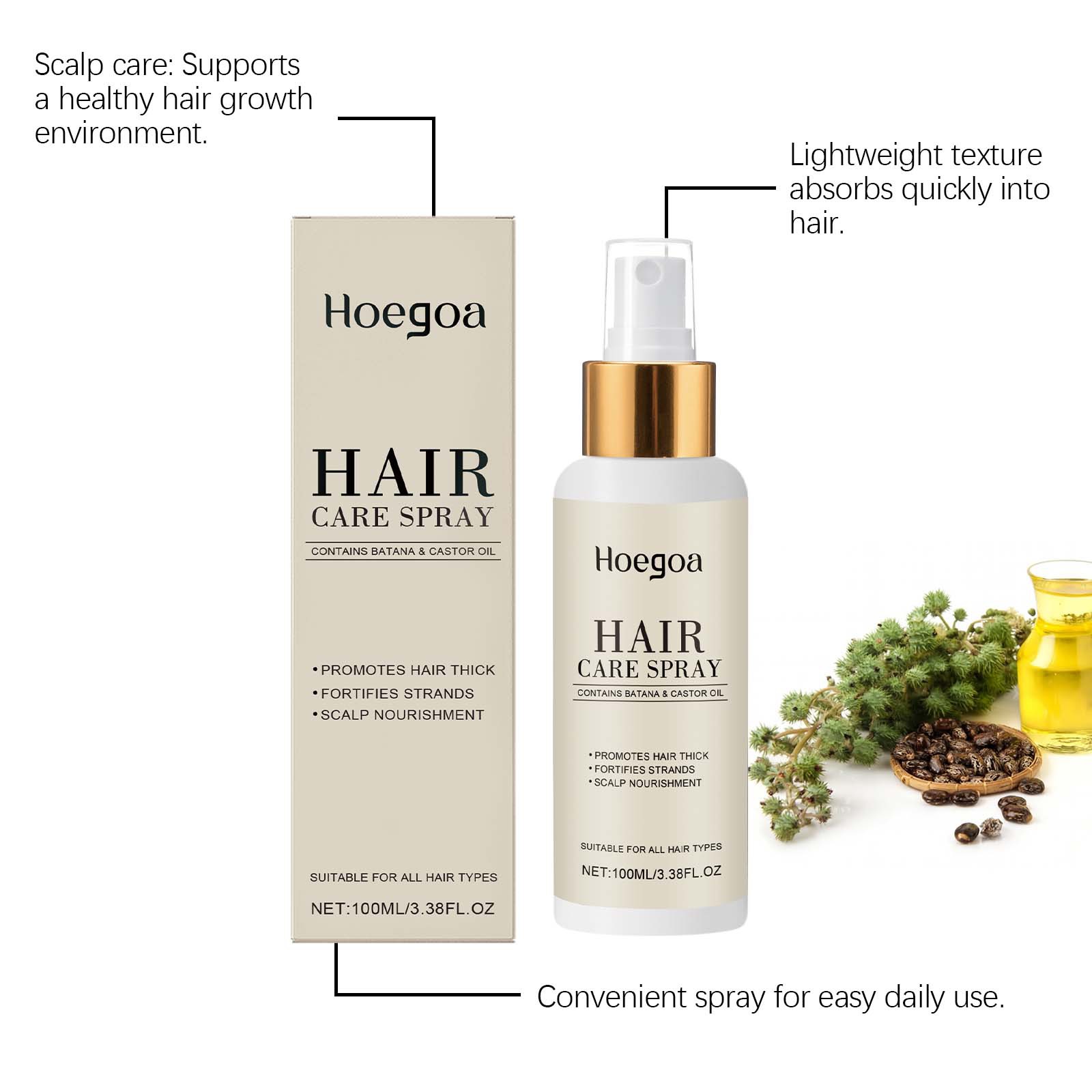HOEGOA Hair Care Essential Oil – Hair Care Essence Oil Spray recenzja i cena