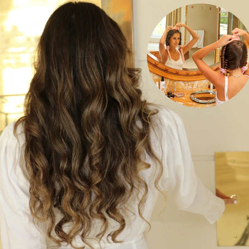 1-2Set Woman Heatless Curling  – Hair Care Curly Hair recenzja i cena