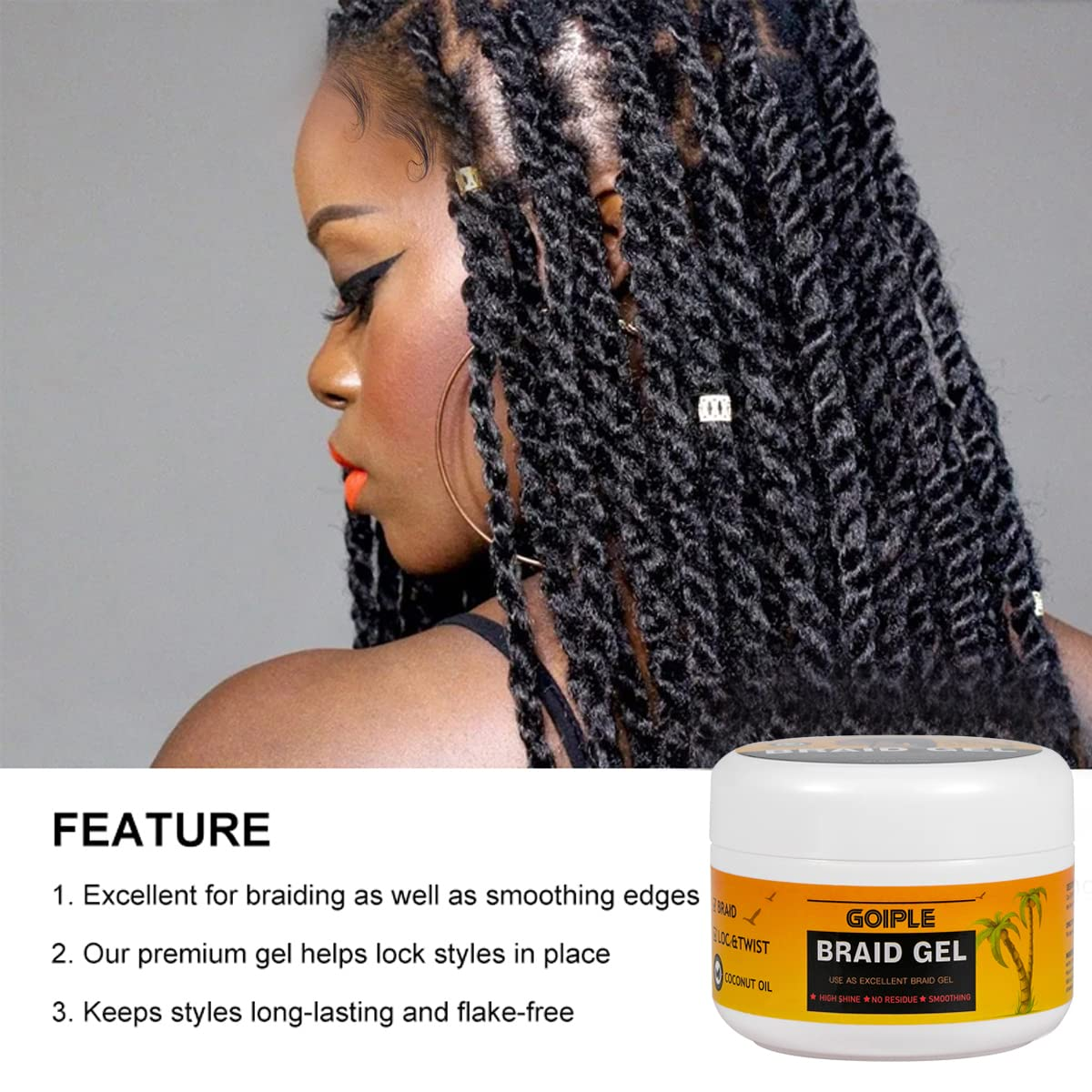 Hair Combs Strong Hold Braid G – Edge Control Gel recenzja i cena