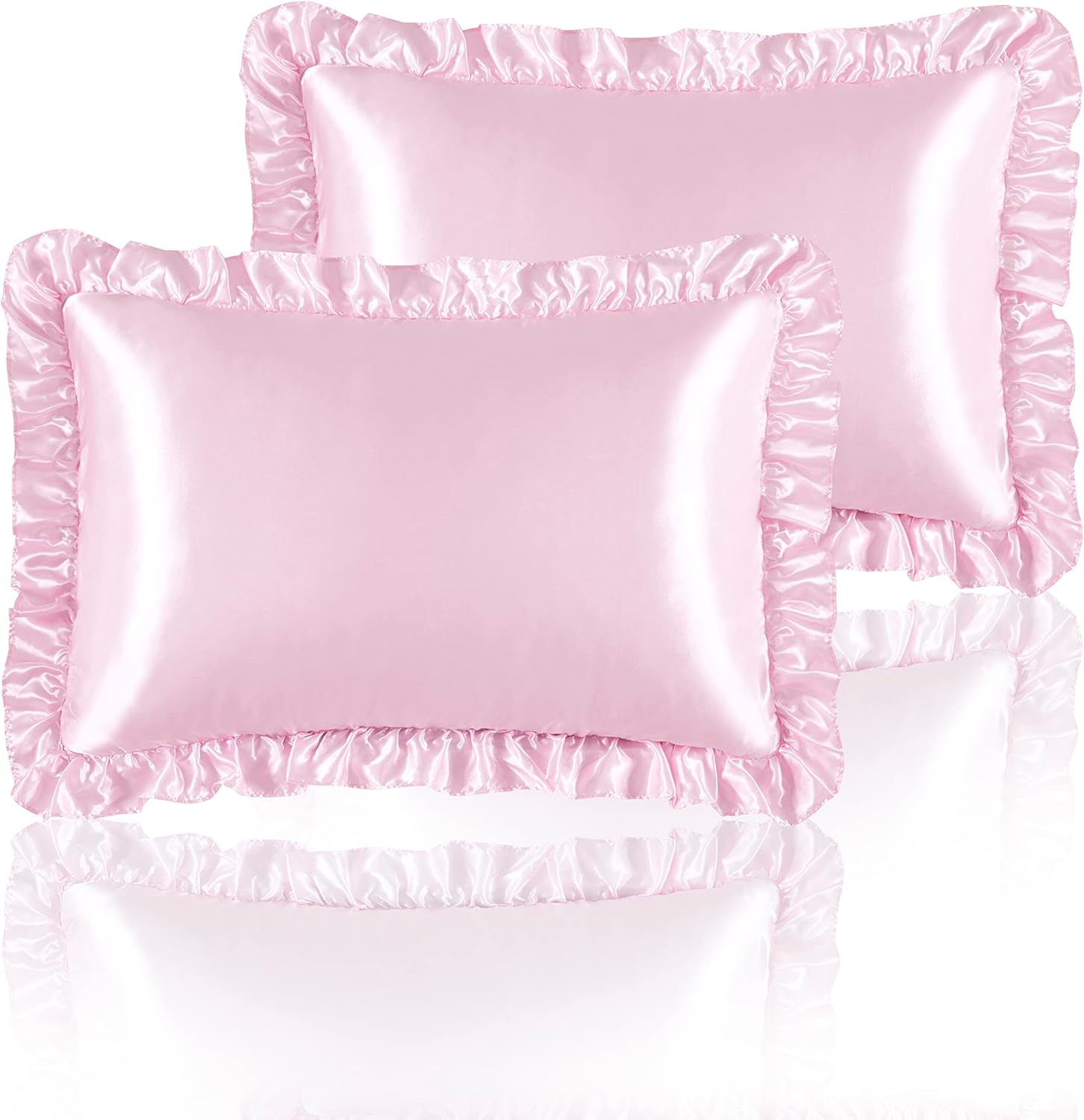 2Pcs Satin Ruffled Pillow Case – Satin Pillowcase Silk recenzja i cena