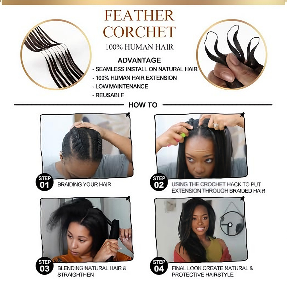 Feather Pre-Separated Crochet  – Hair Care Curly Hair recenzja i cena
