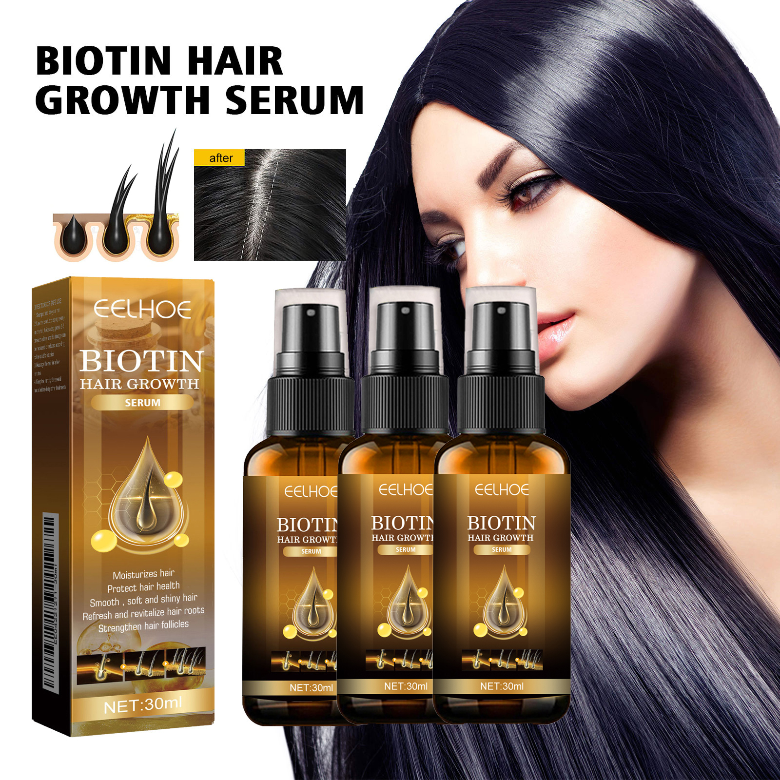 Biotin Hair Care Spray Nourish – Hair Care Essence Oil Spray recenzja i cena