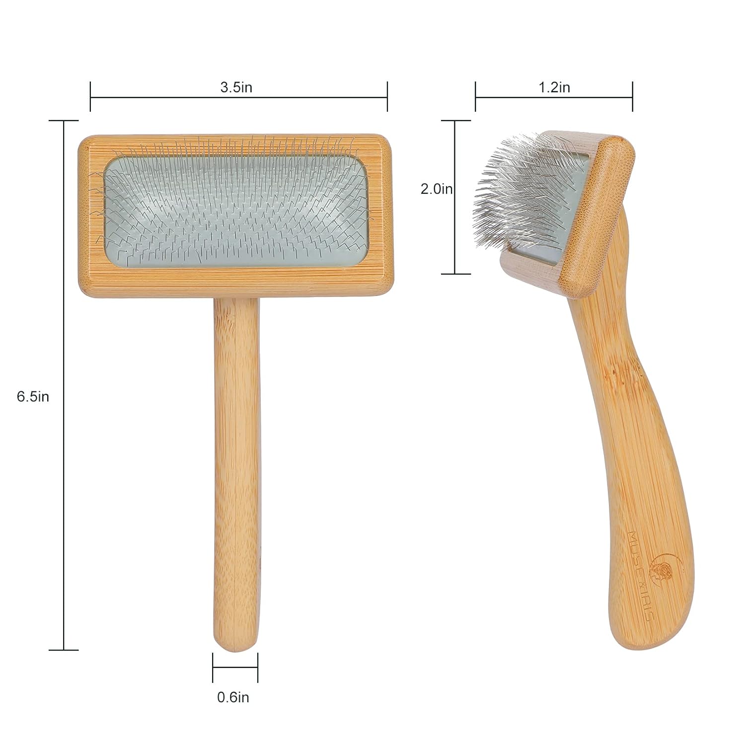 Pet Slicker Brush, Bamboo Hand – Bamboo Hair Brush recenzja i cena