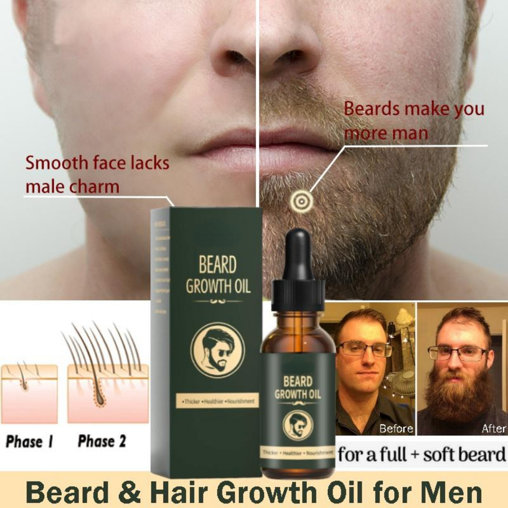 Fast Beard Growth Oil Beard Oi – Hair Care Essence Oil Spray recenzja i cena
