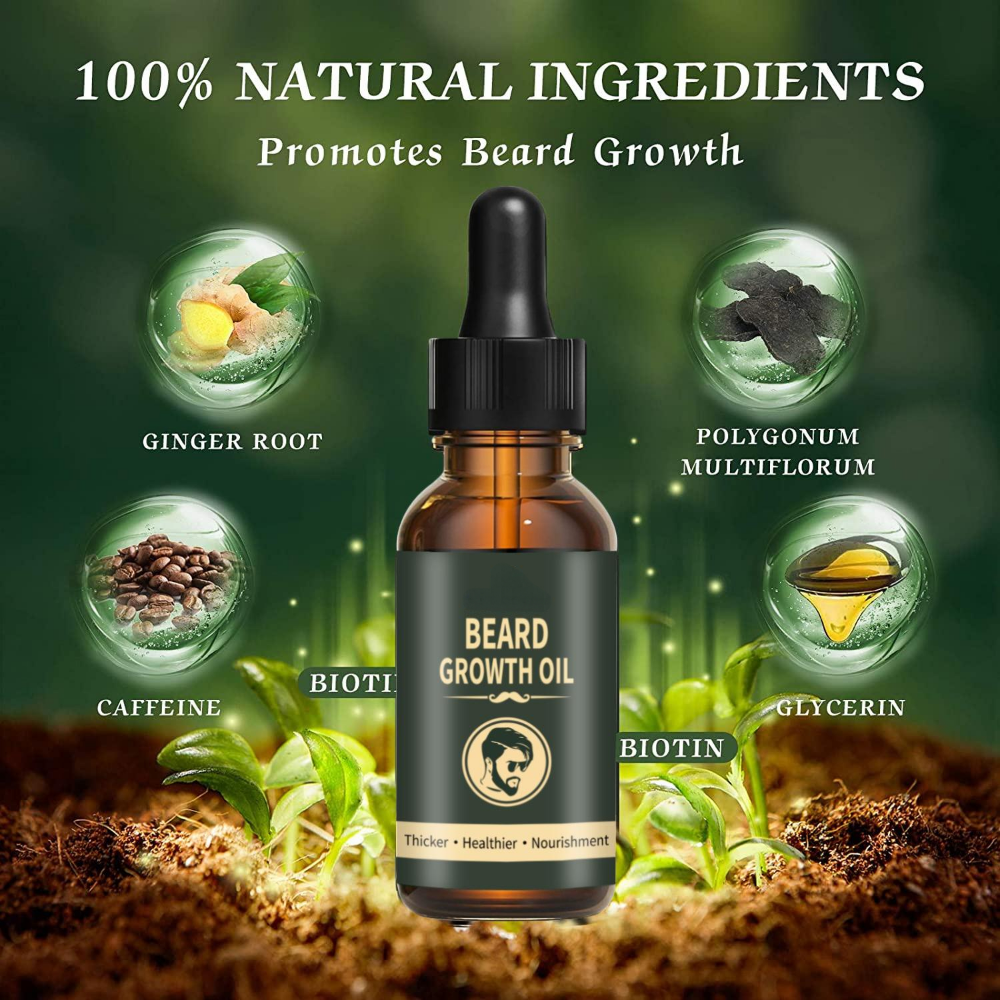 Fast Beard Growth Oil Beard Oi – Hair Care Essence Oil Spray recenzja i cena
