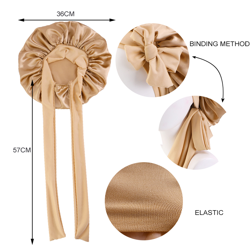 New Women Satin Bonnet Silky S – Hair Care Curly Hair recenzja i cena