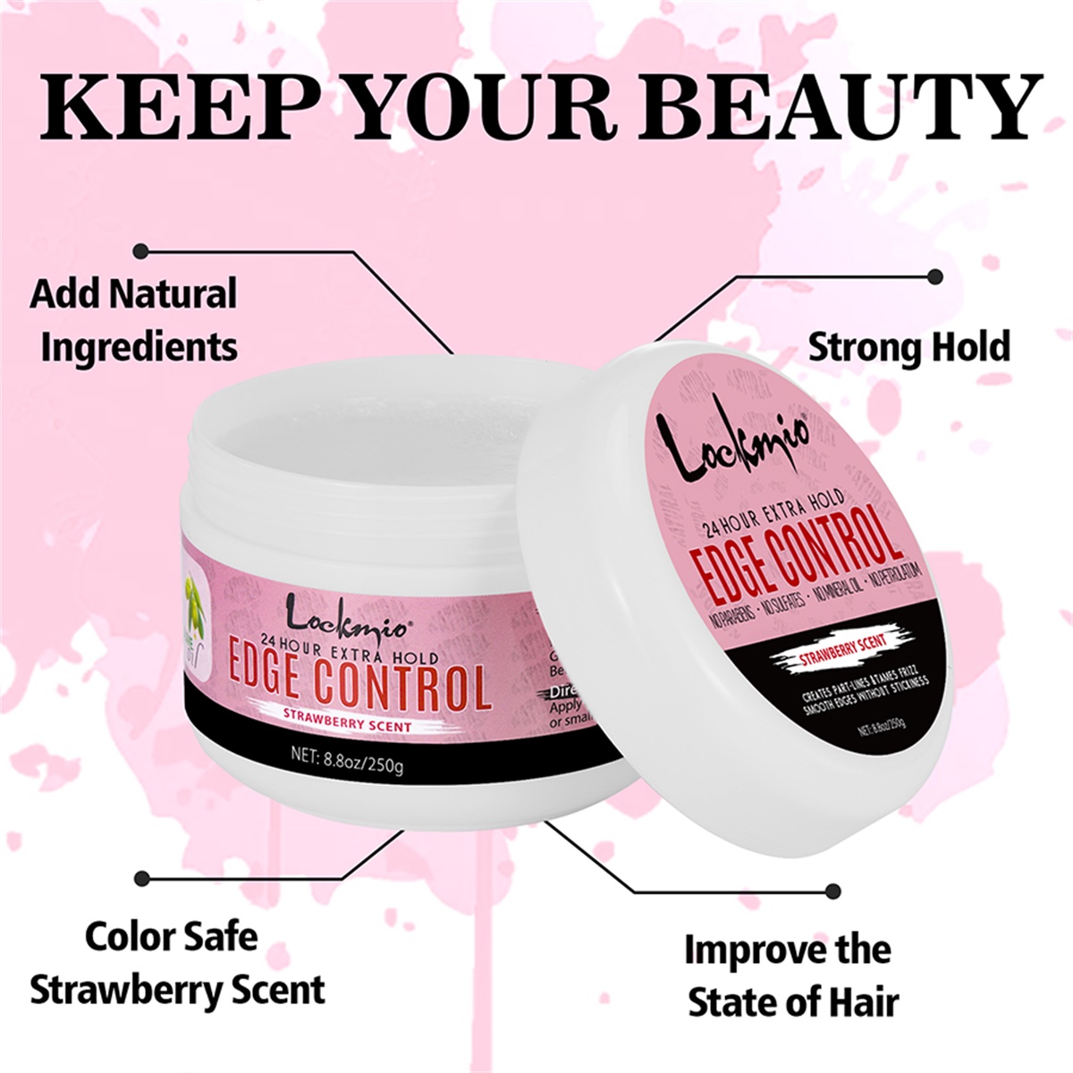 LOCKMIO 250g Edge Control Wax, – Edge Control Gel recenzja i cena